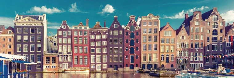 Puzle panorámico Ámsterdam 1000 piezas