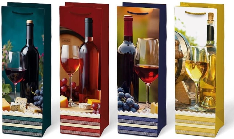 Motivos de vino con base firme para un transporte seguro