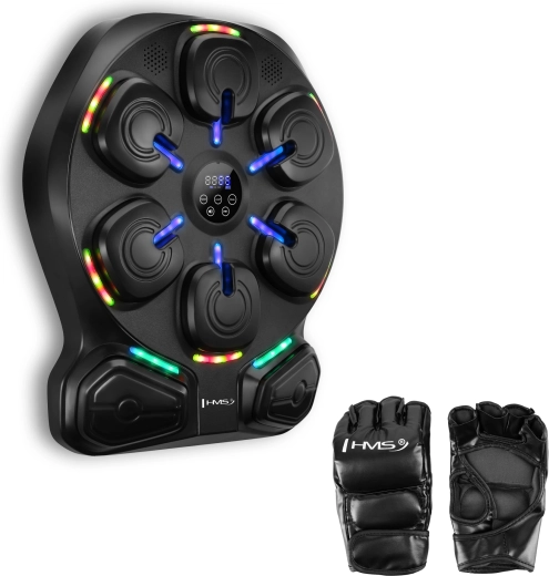 Diana electrónica de boxeo HMS TB13 con LED, Bluetooth y guantes