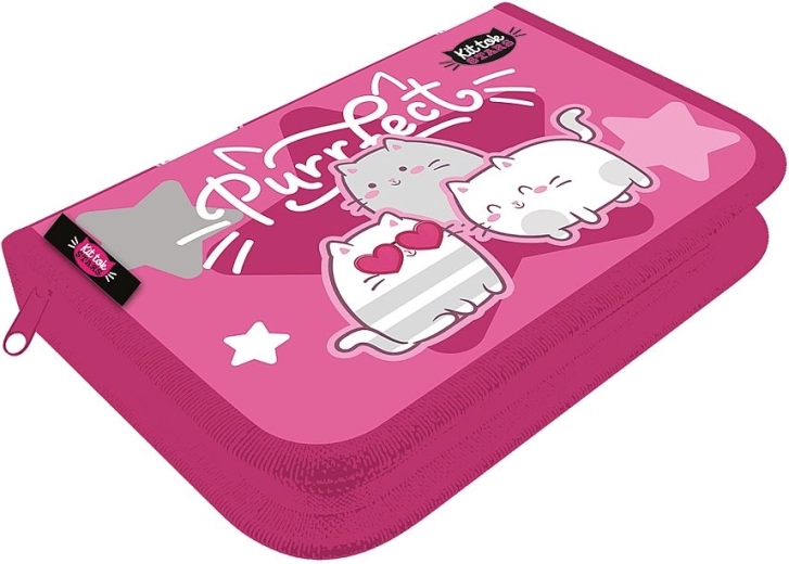 Estuche escolar LizzyCard de una planta con dos solapas