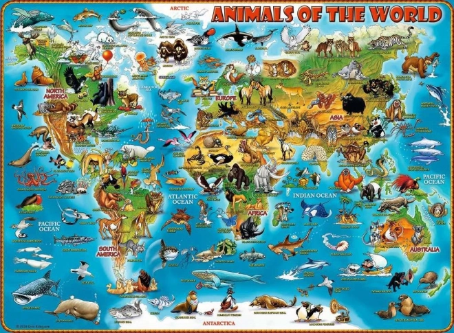 Puzzle RAVENSBURGER Animales del mundo XXL 300 piezas