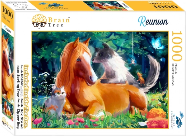 Puzzle Brain Tree Reunión de animales 1000 piezas