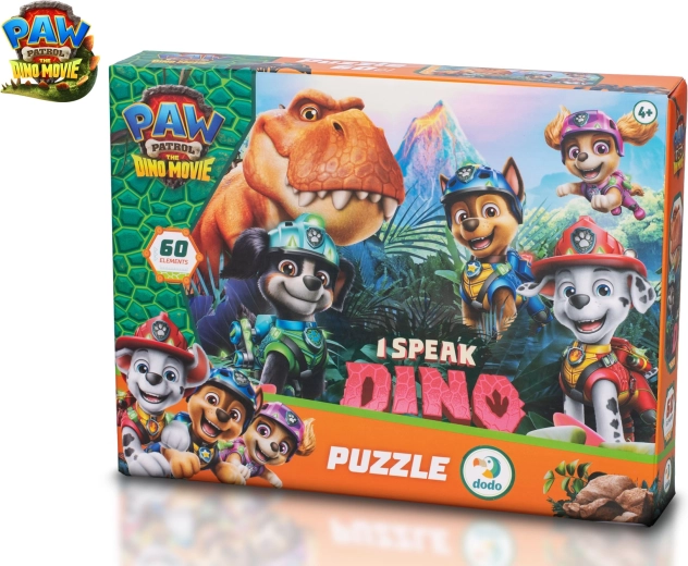 Puzzle La patrulla canina: The Dino Movie, 60 piezas