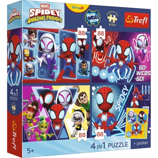4 puzzles independientes en un solo paquete