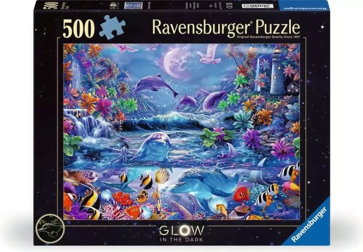 Puzzle luminoso Ravensburger Magia del resplandor lunar 500 piezas