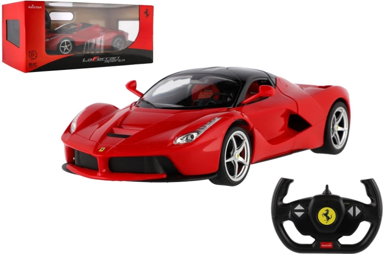 Coche RC Ferrari descapotable con mando a distancia, 32 cm