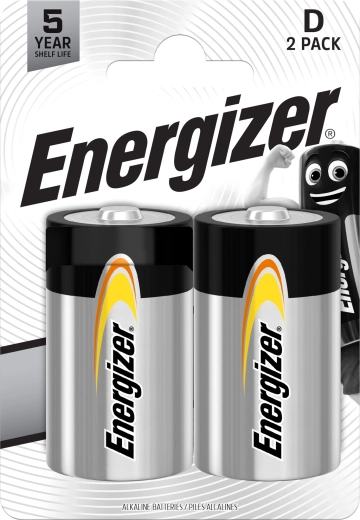 Baterías alcalinas D ENERGIZER Everyday, 1,5 V (2 uds)