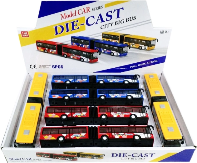 Modelo metálico de autobús
