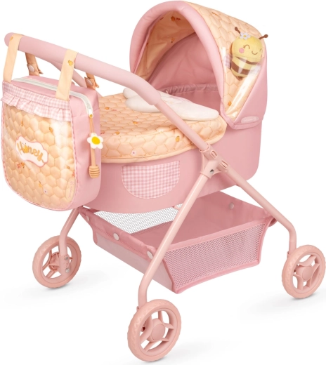 DeCuevas mi primer cochecito para muñecas con bolsa Honey 2026 – 56 cm