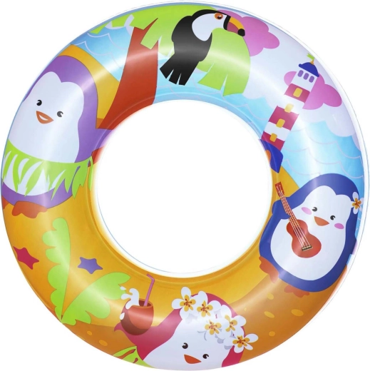 Flotador infantil hinchable Bestway con pingüinos de 51 cm