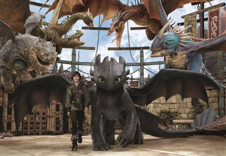 Puzzle Clementoni Cómo entrenar a tu dragón – Equipo, 104 piezas