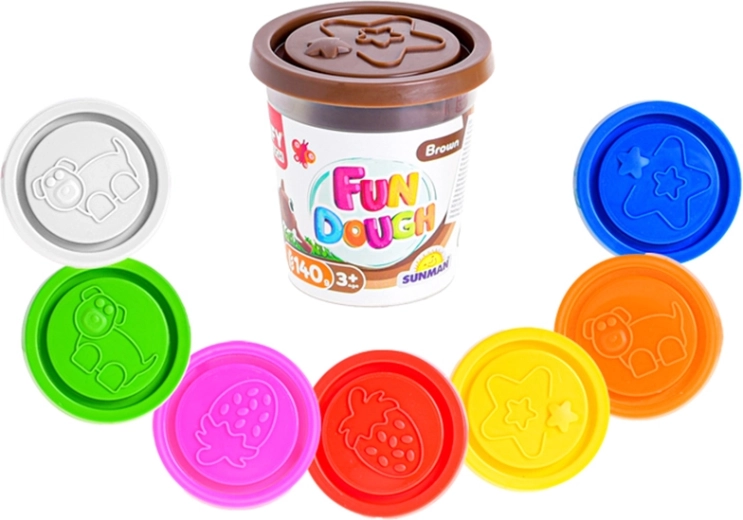 Pasta de modelar en bote 140 g – set de 8 colores
