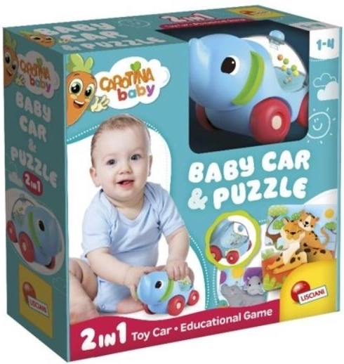 Cochecito elefante con puzle – Carotina Baby