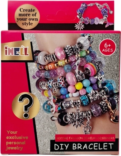 Set para fabricar pulseras con cuentas y colgantes para niños