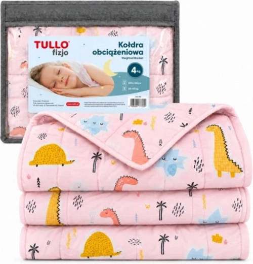 Manta sensomotriz con peso para niños Tullo 4 kg rosa - 1 pieza