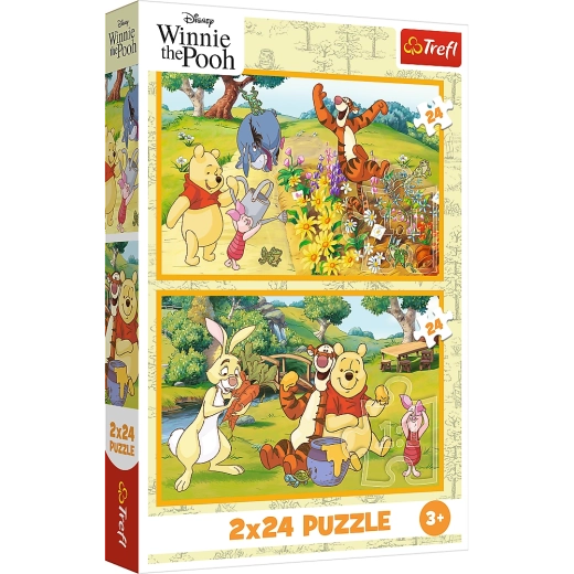 Puzle 2x24 Disney Winnie the Pooh - Un día en el jardín