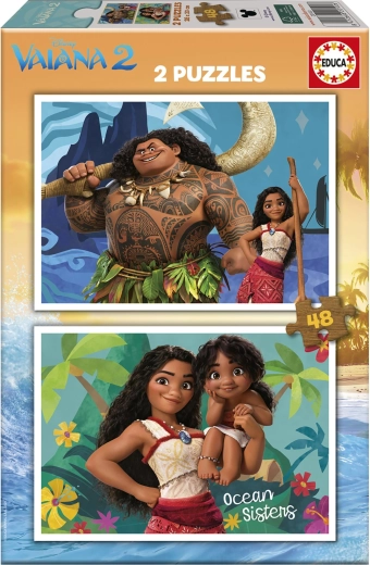 Puzzle Educa Vaiana 2 – 2×48 piezas
