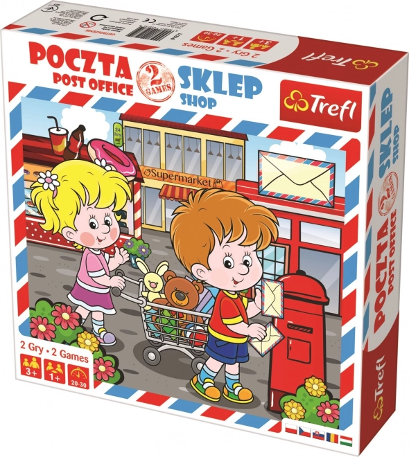 Trefl Juegos 2 en 1 Correo y Tienda