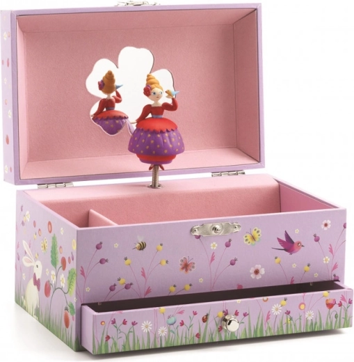 Caja musical Djeco Niña con pajarito