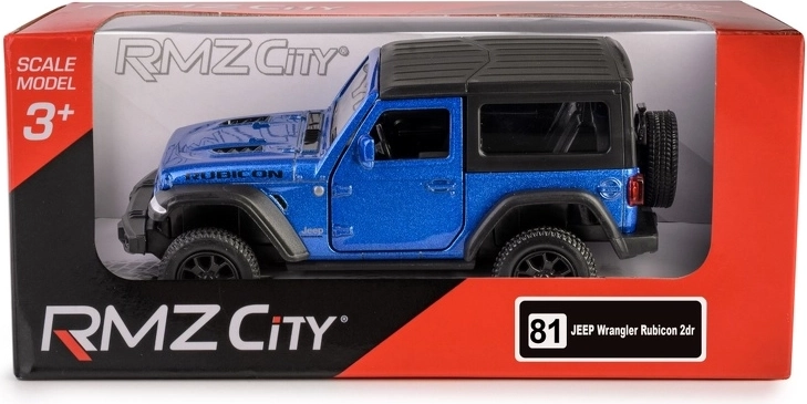 Modelo metálico JEEP Wrangler Rubicon 2021 a escala 1:35 con mecanismo de retroceso
