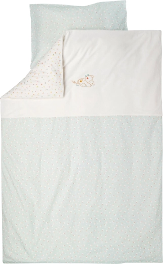 Nattou juego de cama para cuna de 2 piezas 100 × 140 cm y 40 × 60 cm Mila, Zoe & Lana