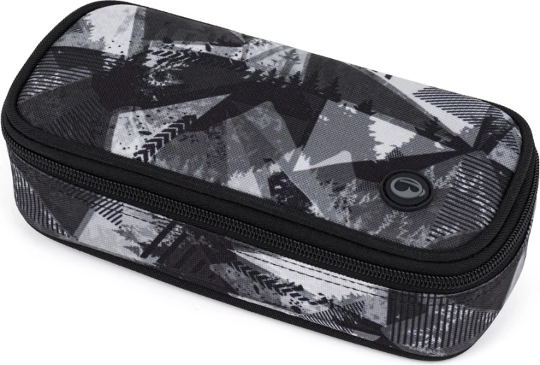 Estuche escolar Bagmaster Lincoln negro y blanco