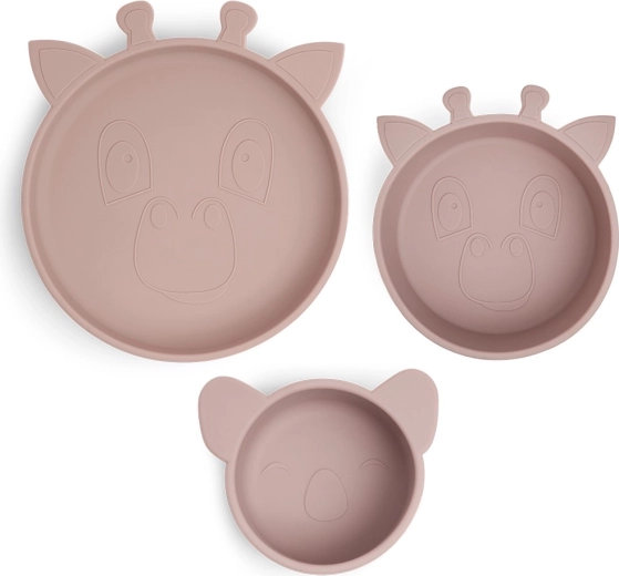 Set de alimentación de silicona Nuuroo Benni woodrose
