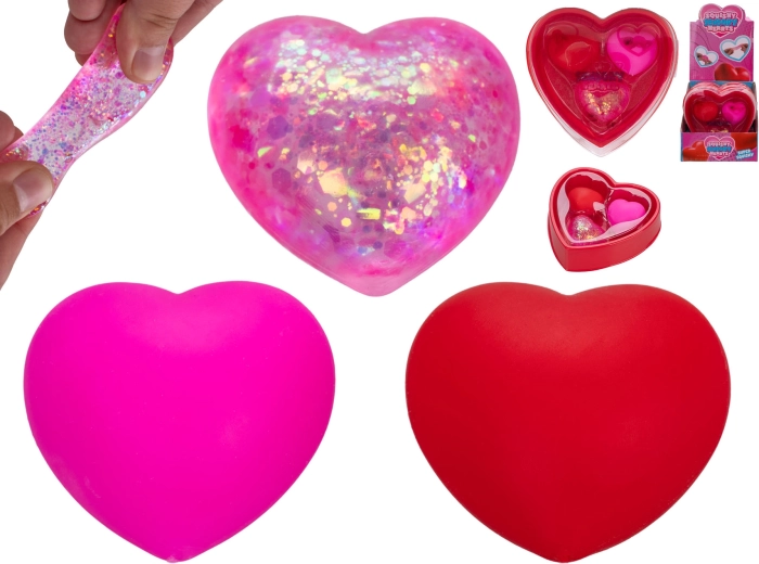 Corazón antiestrés estirable – 3 uds