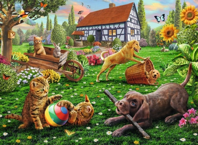 Puzzle Ravensburger Juego en el patio – 200 piezas