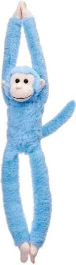 Monito de peluche colgante azul