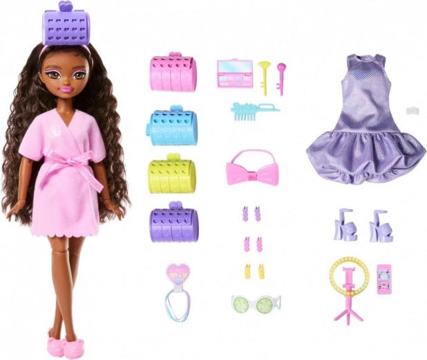 Barbie Dream Besties Brooklyn – muñeca para peinar con accesorios de salón
