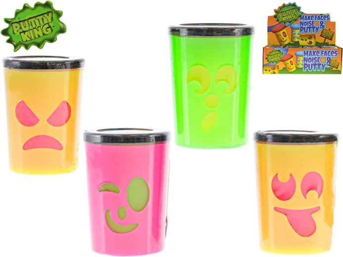 Slime Putty King con cara: masa que hace pedos en vasito