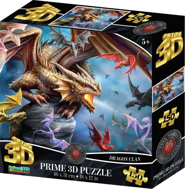 Puzle 3D del clan de dragones – 150 piezas