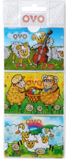 Fundas termorretráctiles para huevos de Pascua Corderitos, 9 uds