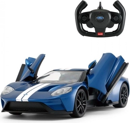 Rastar Ford GT R/C 1:14 coche azul teledirigido