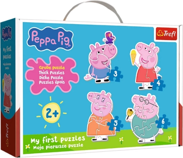 Puzzle Baby Classic de Peppa Pig – Cerdita pequeña entre amigos