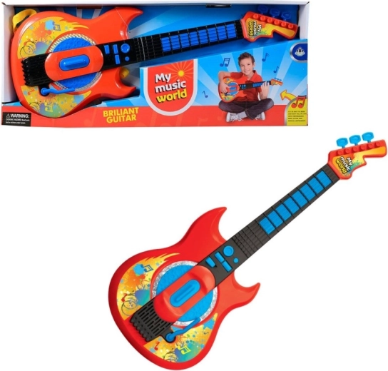 Guitarra eléctrica infantil de rock a pilas
