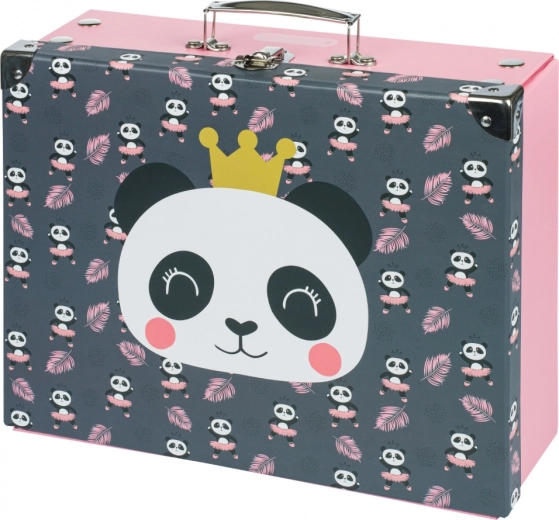 Maletín escolar plegable con panda Baagl