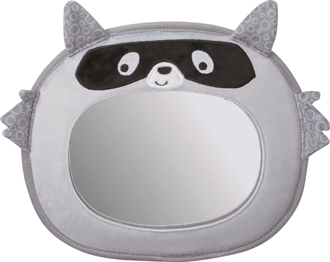 Espejo de coche de peluche con mapache FreeON
