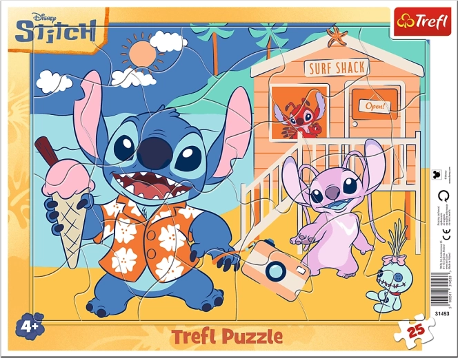 Puzzle Trefl Stitch alegre 25 piezas