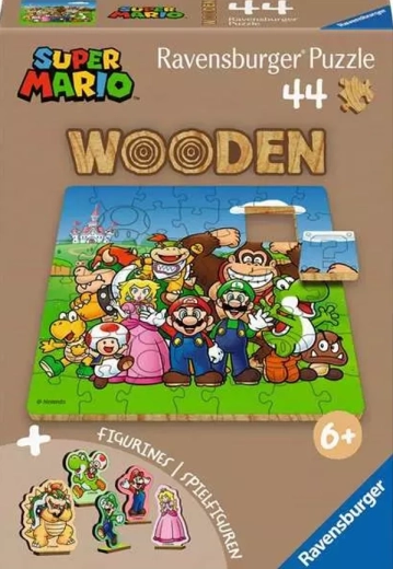 Rompecabezas de madera Ravensburger Super Mario – 44 piezas