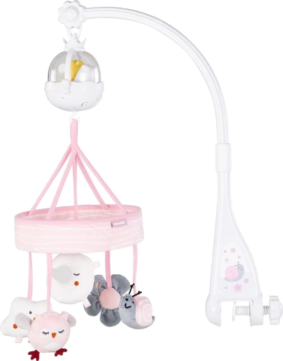 Chipolino carrusel musical para cuna con proyector Pink Garden