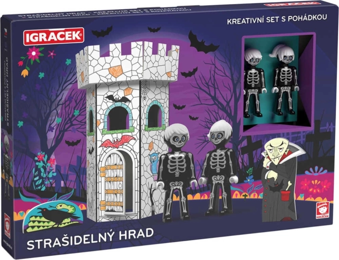 EFKO Igráček castillo encantado, set creativo con 2 figuras y cuento