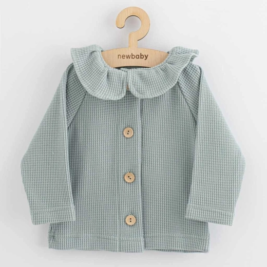 Chaqueta para bebé con botones New Baby Laura gris 80 (9–12 m)