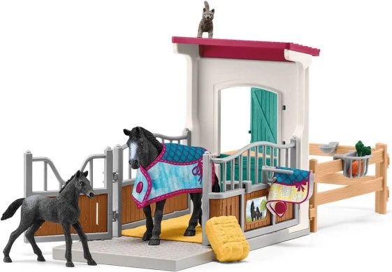 Box para caballos con yegua y potro