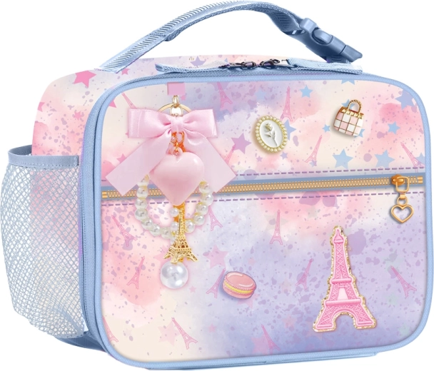 Bolsa térmica infantil para el almuerzo con llavero París Estrellado