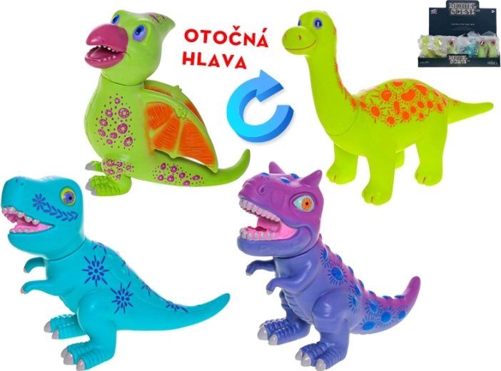 Figura de dinosaurio 15,5 cm – Brontosaurus, Velociraptor, Pterodáctilo, T‑Rex