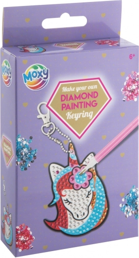 Pintura con diamantes – colgante de unicornio