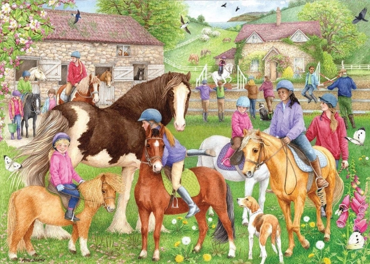 Puzzle Falcon Escuela de Equitación 1000 piezas