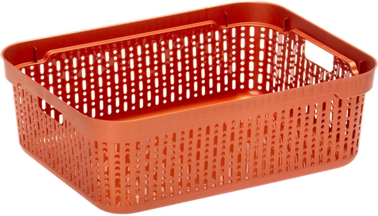 Cesta de almacenamiento de plástico Morsetta 39,3 × 30 × 13 cm – mezcla de colores